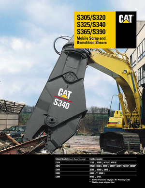 Multiprocessori idraulici (Cesoie) Caterpillar S340B
