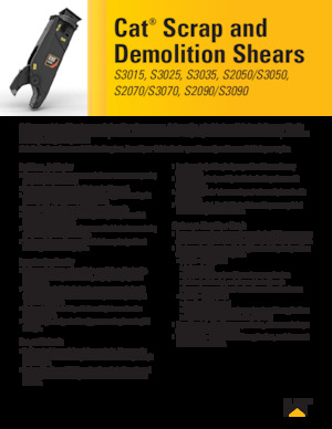 Multiprocessori idraulici (Cesoie) Caterpillar S3070