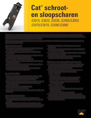 Multiprocessori idraulici (Cesoie) Caterpillar S3070