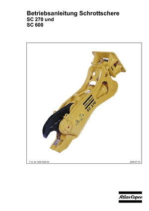 Multiprocessori idraulici (Cesoie) Atlas Copco SC 270