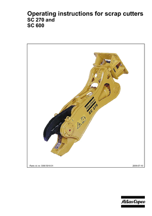 Multiprocessori idraulici (Cesoie) Atlas Copco SC 270