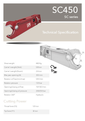 Multiprocessori idraulici (Cesoie) Promove SC 450