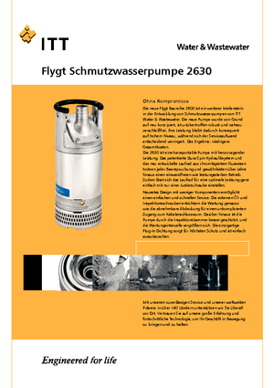 Pompe fognarie Flygt-Pumpen 2630 LR 251
