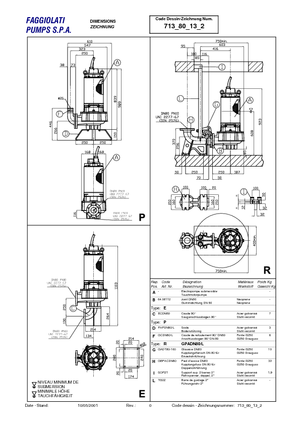 Pompe fognarie Faggiolati G 213 R1M2-M40AAS