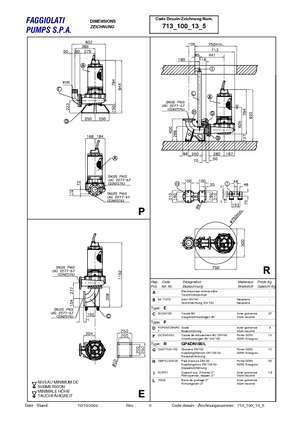 Pompe fognarie Faggiolati G 213 R3C2-P40AA2