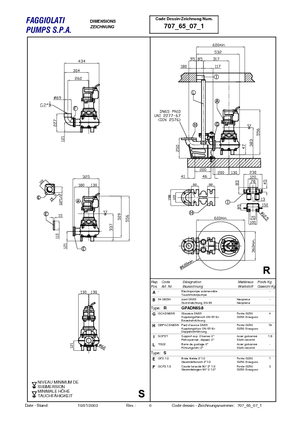 Pompe fognarie Faggiolati G 271 T1M2-L40AA1
