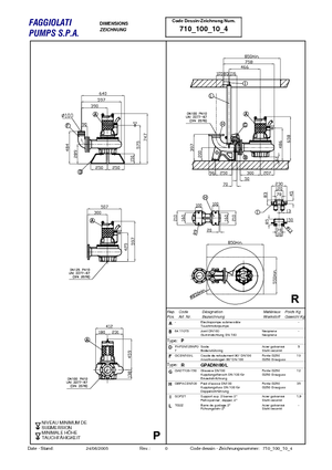 Pompe fognarie Faggiolati G 410 R1M2-P78AA2