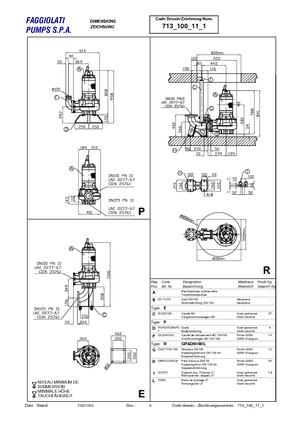 Pompe fognarie Faggiolati G 411 R2C1-P60AA2