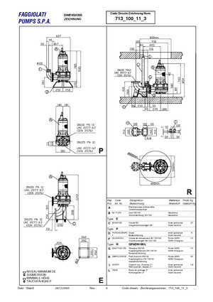 Pompe fognarie Faggiolati G 411 R6V2-P90AA2