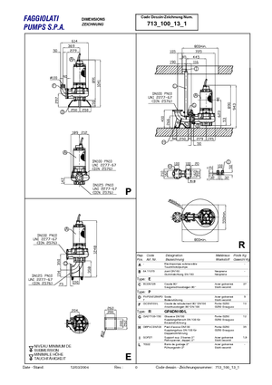 Pompe fognarie Faggiolati G 413 R6V3-P80AA2