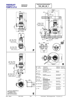 Pompe fognarie Faggiolati G 425 R2C4-V105AA2