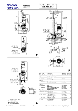 Pompe fognarie Faggiolati G 425 R3C2-S60AA2