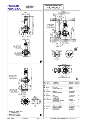 Pompe fognarie Faggiolati G 625 R4C2-W140AA2