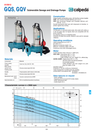 Pompe fognarie Calpeda GQV 50-8