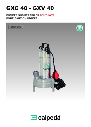 Pompe fognarie Calpeda GXC 40-13