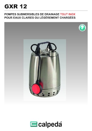 Pompe fognarie Calpeda GXR 12-18