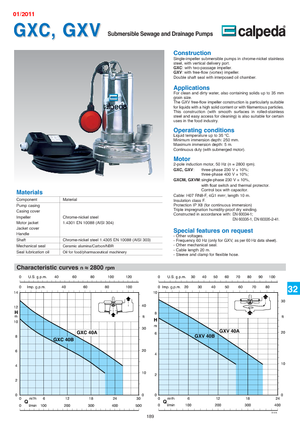 Pompe fognarie Calpeda GXC 40 A