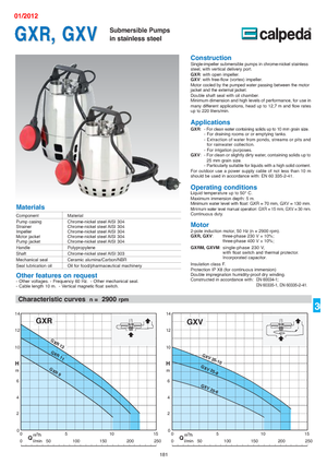 Pompe fognarie Calpeda GXVM 25-10