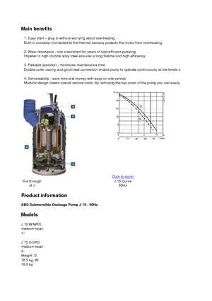 Pompe fognarie ABS-Pumpen J 15 D