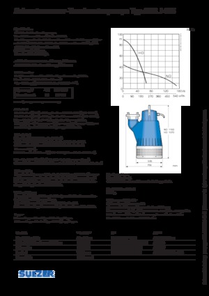 Pompe fognarie Sulzer J 405 ND
