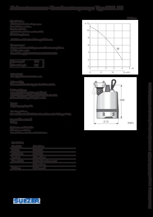 Pompe fognarie Sulzer J 5 W