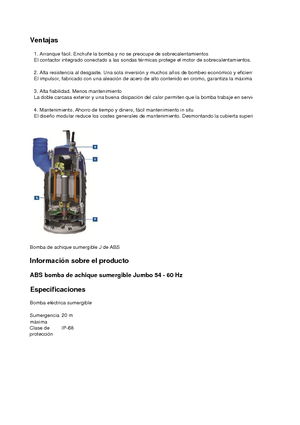 Pompe fognarie ABS-Pumpen J 54 LD direkt