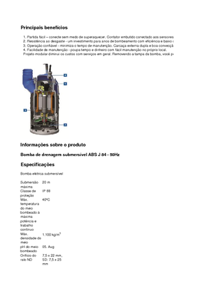 Pompe fognarie ABS-Pumpen J 84 LD direkt