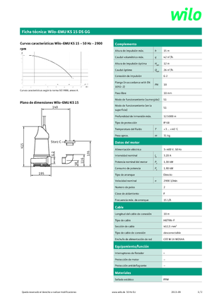 Pompe fognarie WILO-EMU Pumpen KS 15DS GG