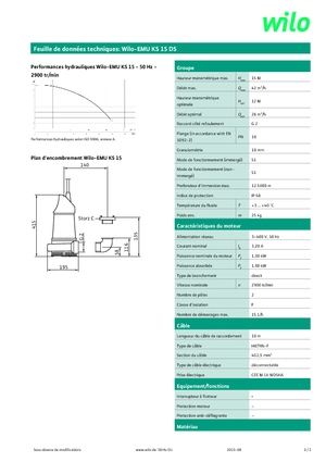 Pompe fognarie WILO-EMU Pumpen EMU KS 15DS 