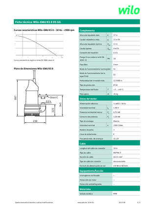 Pompe fognarie WILO-EMU Pumpen KS 8DS GG