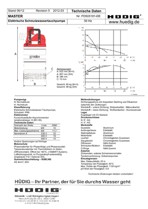 Pompe fognarie Grindex Master N