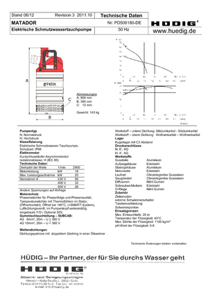 Pompe fognarie Grindex Matador N
