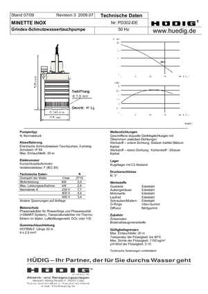 Pompe fognarie Grindex Minette D Inox
