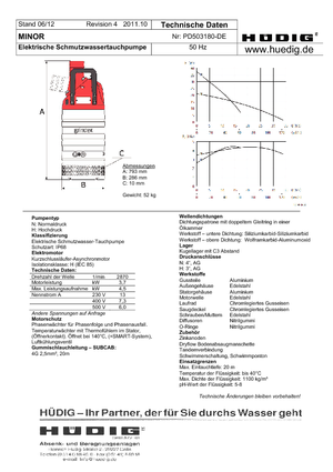 Pompe fognarie Grindex Minor H