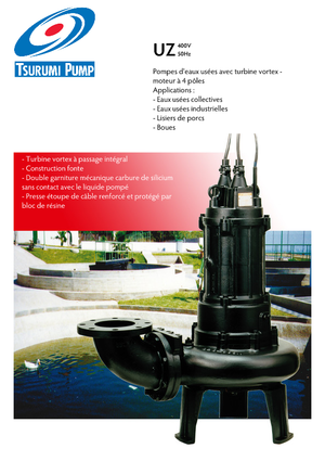 Pompe autoadescanti per acque torbide Tsurumi-Pumpen 80UZ47.5