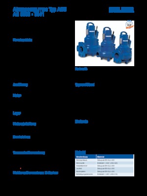 Pompe autoadescanti per acque torbide Sulzer AS 0831 S 22-4 D/TKS