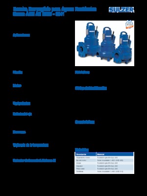Pompe autoadescanti per acque torbide Sulzer AS 0831 S 22-4 D/TKS