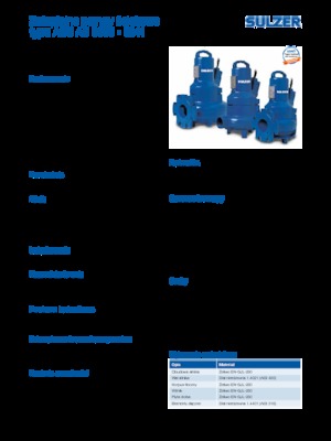 Pompe autoadescanti per acque torbide Sulzer AS 0831 S 22-4 D/TKS