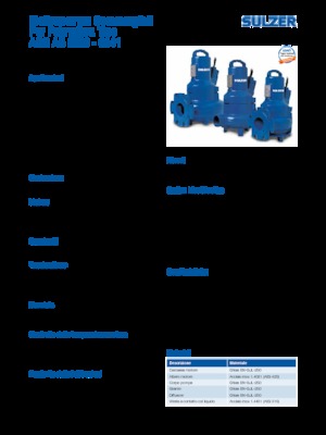 Pompe autoadescanti per acque torbide Sulzer AS 0840 S 17-2 D/TKS