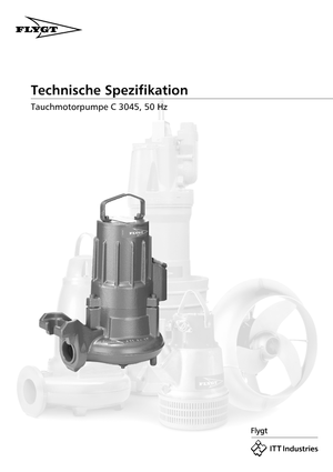 Pompe autoadescanti per acque torbide Flygt-Pumpen CS 3045 LR 250