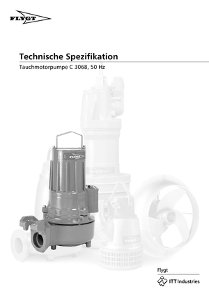 Pompe autoadescanti per acque torbide Flygt-Pumpen CS 3068 LR 251
