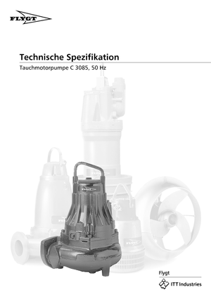 Pompe autoadescanti per acque torbide Flygt-Pumpen CS 3085 LR 432 EEx