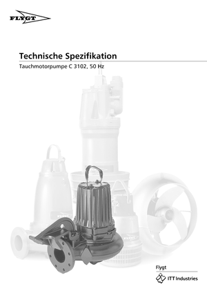 Pompe autoadescanti per acque torbide Flygt-Pumpen CS 3102 LR 252 EEx