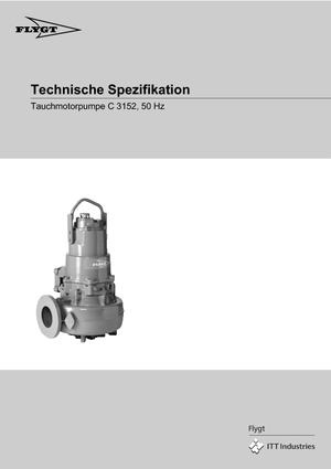 Pompe autoadescanti per acque torbide Flygt-Pumpen CS 3152 LR 430 EEx