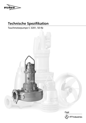 Pompe autoadescanti per acque torbide Flygt-Pumpen CS 3201 LR 452 SL