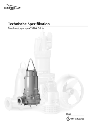 Pompe autoadescanti per acque torbide Flygt-Pumpen CS 3300 LR 632 EEx