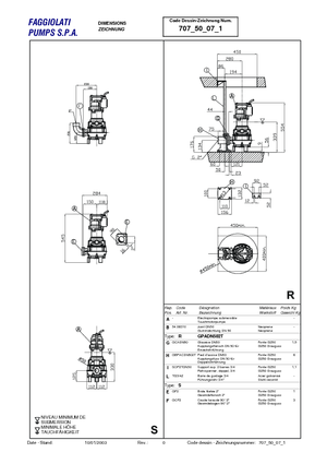 Pompe autoadescanti per acque torbide Faggiolati G 271 T3V1-K50AA0