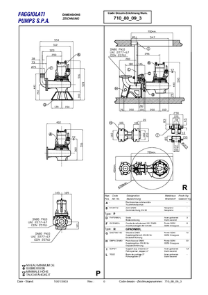 Pompe autoadescanti per acque torbide Faggiolati G 409 T6V2-M64AA0