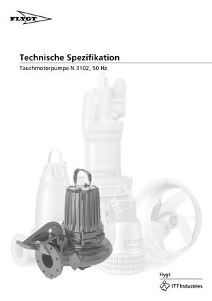 Pompe autoadescanti per acque torbide Flygt-Pumpen NS 3102 LR 461 EEx