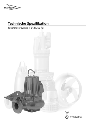 Pompe autoadescanti per acque torbide Flygt-Pumpen NS 3127 LR 420